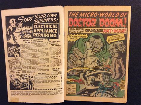Fantastic Four 16 Comic Book Doctor Doom Ant Man Stan Lee Jack Kirby