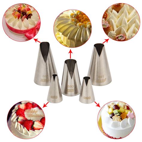 1pcs Stainless Steel Russian Icing Piping Nozzles Cream Cake Pastry