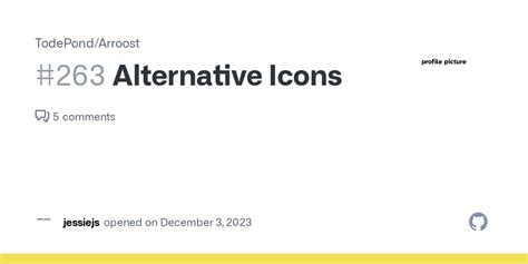 Alternative Icons · Issue 263 · Todepondarroost · Github