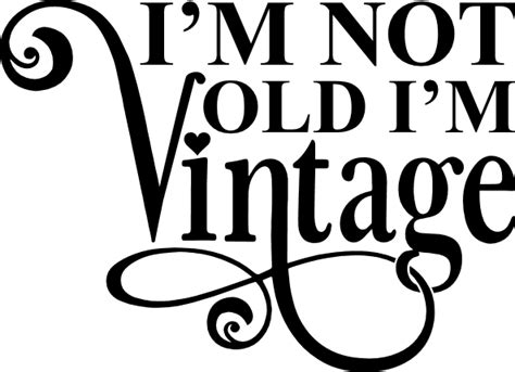 I Am Not Old I Am Vintage Funny Birthday T Free Svg File For