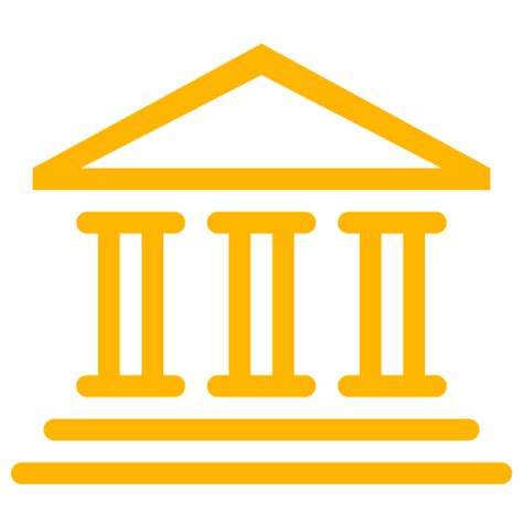 Yellow Bank Symbol Png Icon