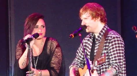 Ed Sheeran And Demi Lovato Perform Give Me Love Live Listen Youtube