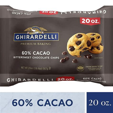 Ghirardelli 60 Cacao Bittersweet Chocolate Premium Baking Chips 20