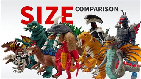 Godzilla Monster Dinosaur Fusion And Size Comparison Youtube