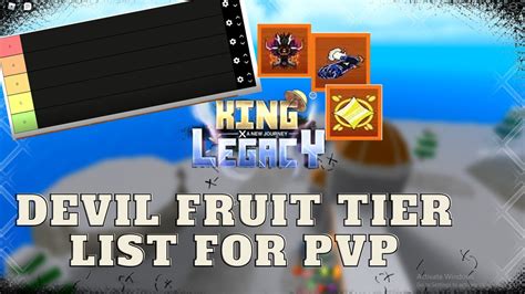 Update 3 Devil Fruit Tier List For Pvp King Legacy Roblox Youtube