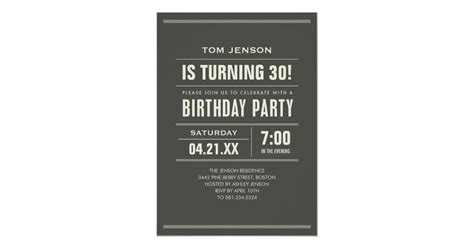 Birthday Invitations For Adults