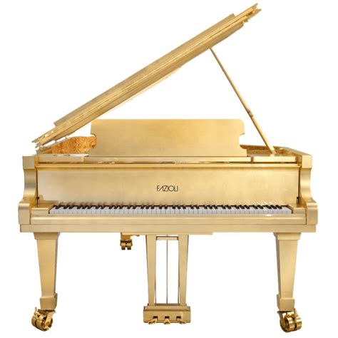 Fazioli 24k Gold Leaf Grand Piano Euro Pianos