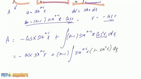 Ok, we have x multiplied by cos(x), so integration by parts is a good choice. 11. Integration by Parts Proving Reduction Formula - YouTube