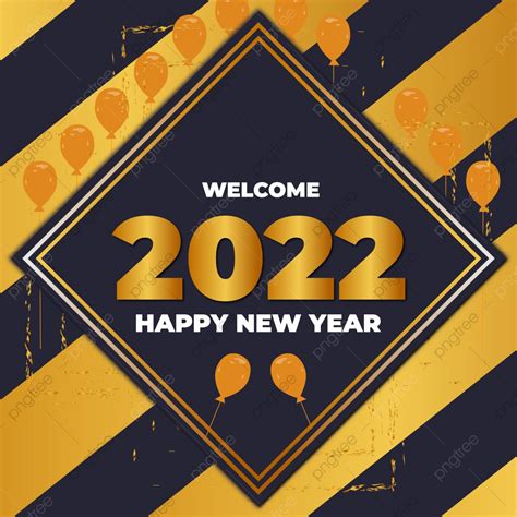 Happy New Year 2022 Vector Background New Year Greeting Card New Year