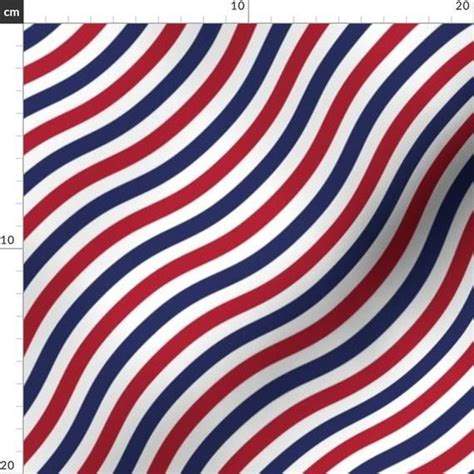 Patriotic Stripes Fabric Red White Blue Stripes 4th Of July By