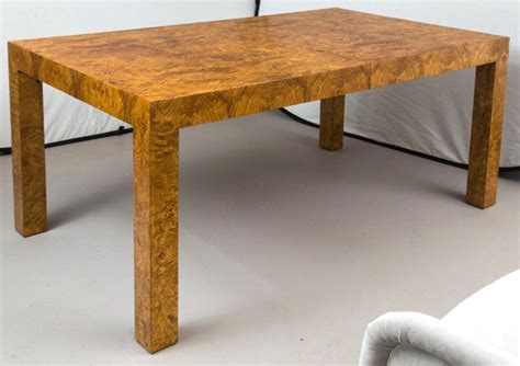 Last but not least when it comes to dining tables is the material. Milo Baughman Burl Wood Dining Table with Two Leaves For ...