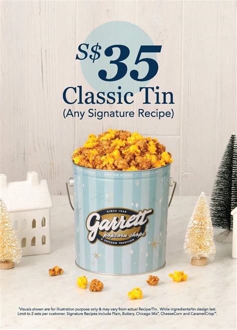 Lobang Garrett Popcorn Shops Selling Classic Tin Any Signature Recipe