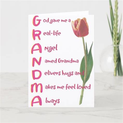 Grandma Card In 2020 Grandma Birthday Card Birthday