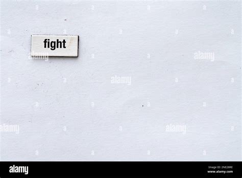 The Word Fight Written On White Background Stock Photo Alamy