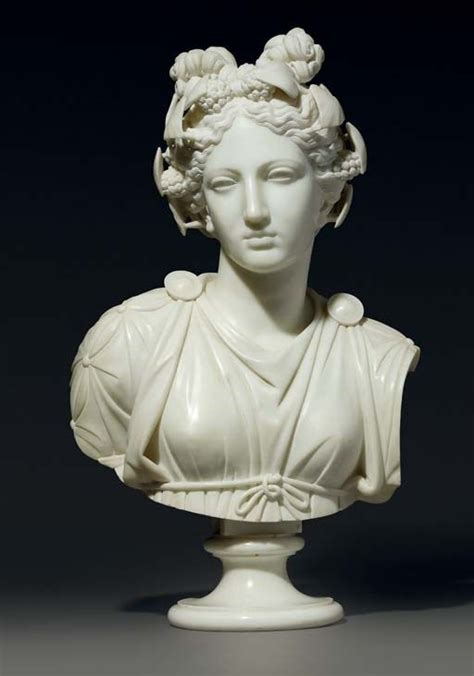 A Carved Marble Bust Of Thalia Anglo Italian Circa 1820 1840 Bust