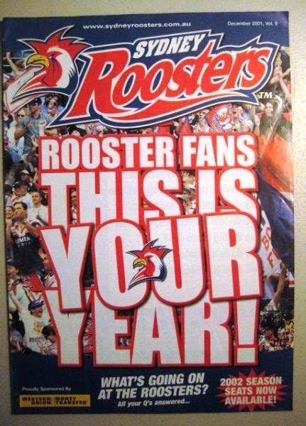 2001 Vol 4 Issue 9 Sydney Roosters Magazine 12712