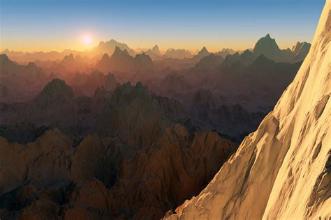 Sunrise Over The Mountains In Pakistan Image Free Stock Photo