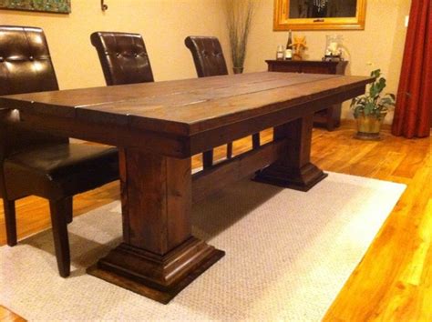 The table features a spectacular double pedestal base with fluted column design type setting. double pedestal leg table - Eclectic - Dining Tables ...