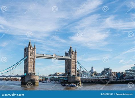Tower Bridge In London Over The Themse Stock Photo Image Of London