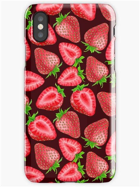 Strawberries Iphone Caseandskin Redbubble Iphonecase Phonecase