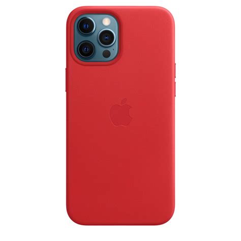 Iphone 12 Pro Max Leather Case With Magsafe Productred Apple Ca