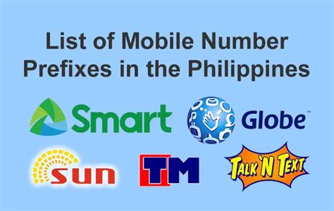 The Complete List Of Mobile Number Prefixes In The Philippines 2019