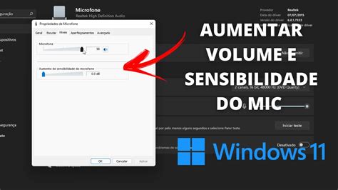 Como Aumentar Volume E Sensibilidade Do Microfone No Windows