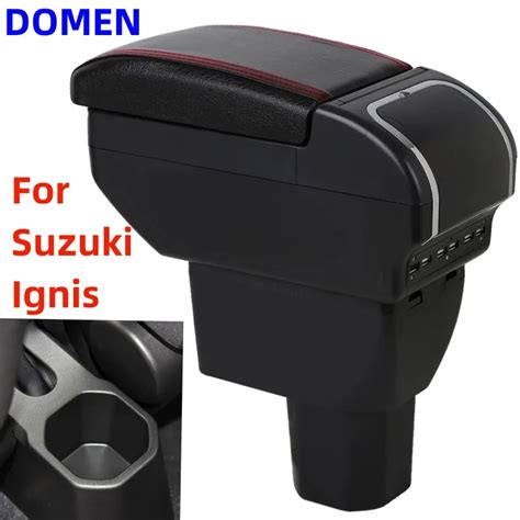 Reposabrazos Para Suzuki Ignis 2016 2022 Caja De Doble Capa Contenido