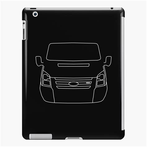 Ford Transit Van Outline Graphic White Ipad Case And Skin For Sale By
