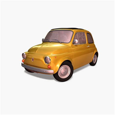 3d Fiat 500 1970 Car