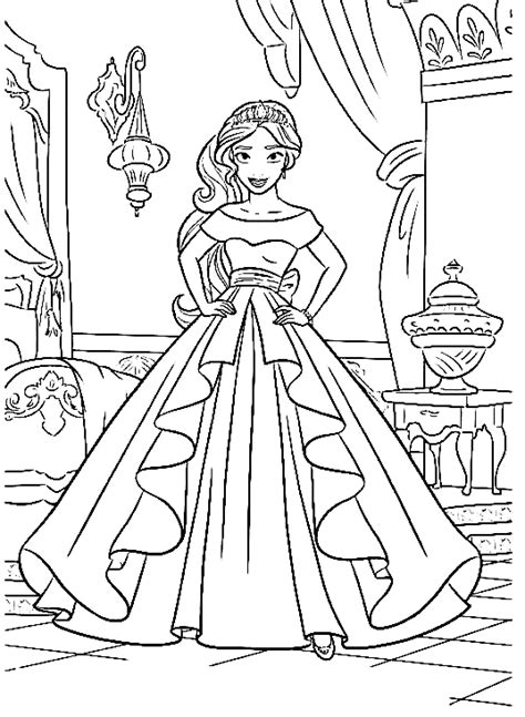 4500 Collections Coloring Pages Princess Elena Best Free Coloring
