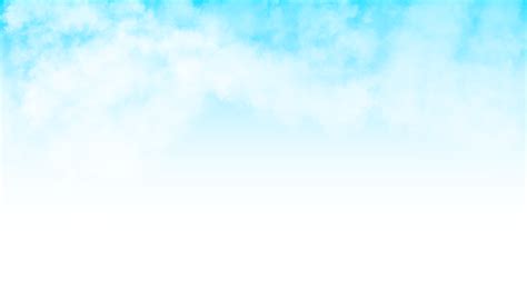 A Blue Sky With White Clouds Isloated On Transparent Background