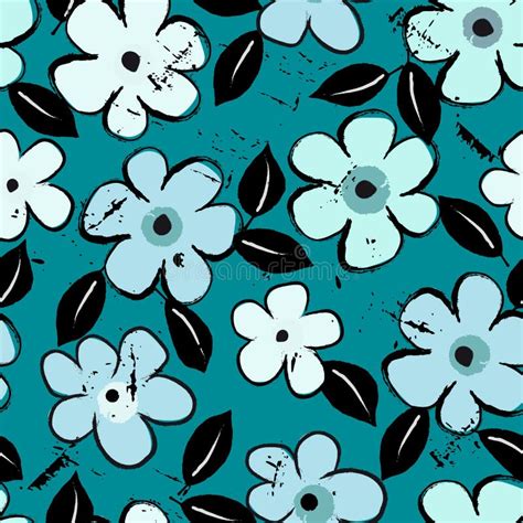 Abstract Seamless Flower Pattern Stock Illustrations 679981 Abstract