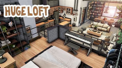 Huge Industrial Loft The Sims 4 Apartment Renovation Speed Build