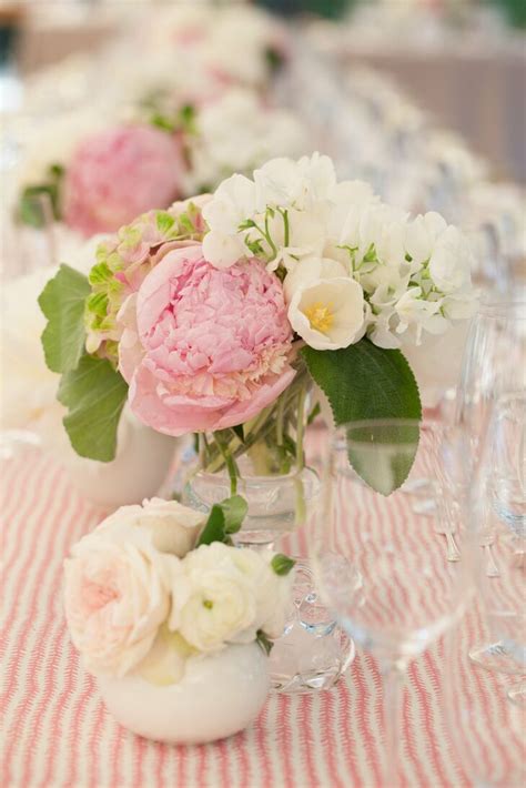 Pink Peony Centerpieces