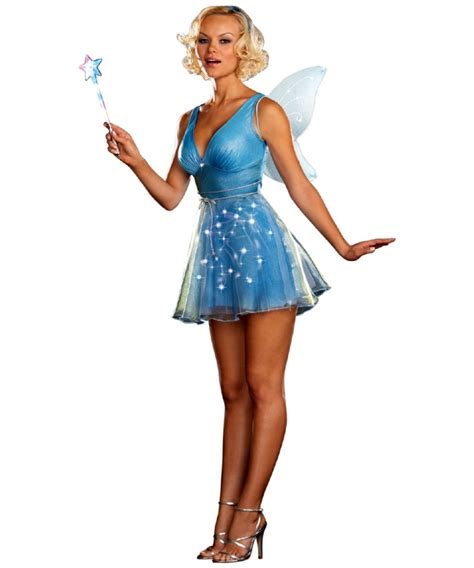True Blue Fairy Costume Adult Costume Light Fairy Halloween Costumes