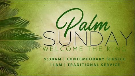 Palm Sunday 2020 Traditional Service Youtube