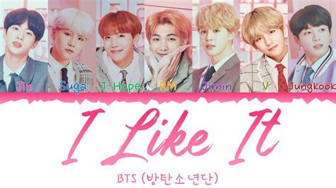 Bts 방탄소년단 I Like It 좋아요 Hanromeng가사 Color Coded Lyrics Chords