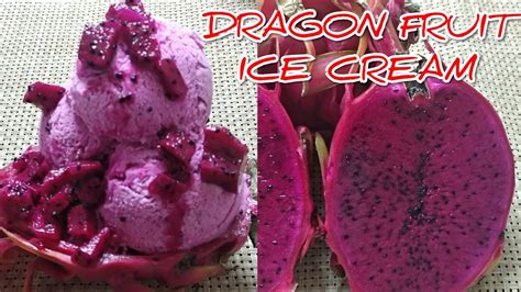 Homemade DRAGON FRUIT ICE CREAM Super Yummy YouTube