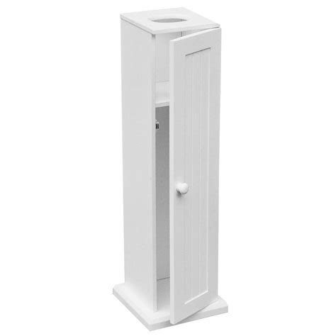 Get free shipping on qualified oak toilet paper holders or buy online pick up in store today in the bath department. White Wooden Bathroom Toilet Paper Roll Holder / Floor ...