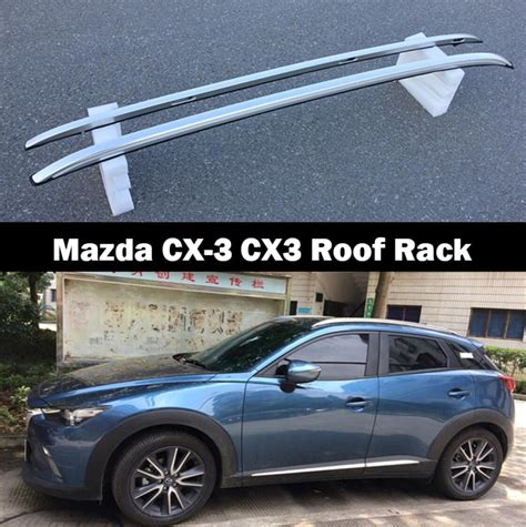 For Mazda Cx 3 Cx3 2016 2017 2018 2019 Aluminium Alloy Silver Top Roof
