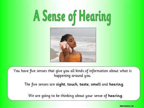 Eyfs Ks1 Sen Ipc Hearing Sound Senses Ourselves Topicspowerpoints
