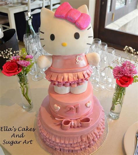 Hello Kitty 21st Cake Decorated Cake By Cakesdecor