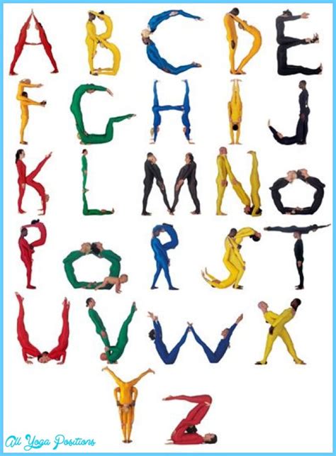 Alphabet Yoga Poses · The First Child Takes The First Letter Of The