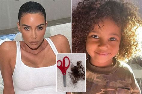 Kim Kardashians Horror As Son Saint West 5 Hacks Off Chunks Of His