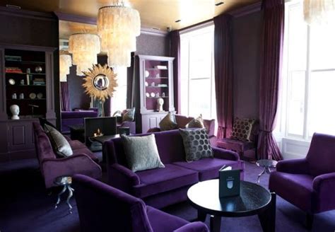 Dipped In Plum Monochromatic Rooms Purple Living Room Luxury Living