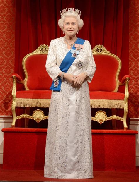 Queen Elizabeth Waxwork At Madame Tussauds