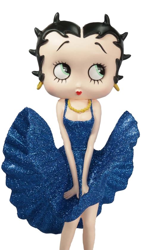 Betty Boop Cool Breeze Blue Glitter 32cm Betty Boop Standard Figurines