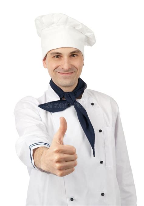 Smiling Chef Showing Thumb Up Stock Photo Image Of Thumb Male 24263132