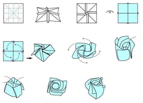 Easy To Understand Origami Rose Instructions Origami Magic Rose Cube